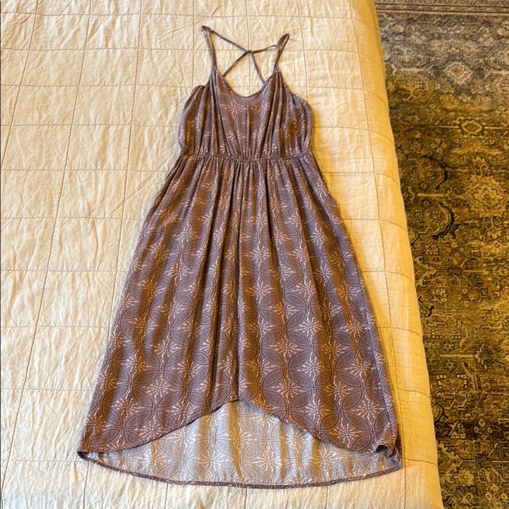 Carve Designs Brown and Pink Sundress